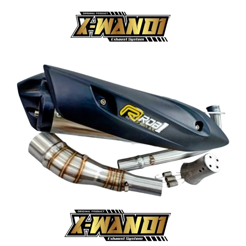 KNALPOT ROB1 VARIO 125 NEW/OLD,VARIO 150 NEW/OLD,N-MAX,AEROX,PCX(TERBUKTI BERTENAGA)STANDAR RACING
