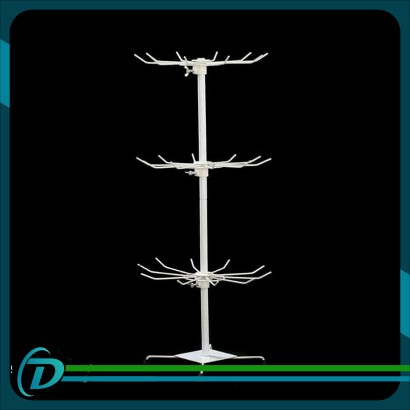 Rak Putar Display Matahari 3 Susun - Rak Aksesoris