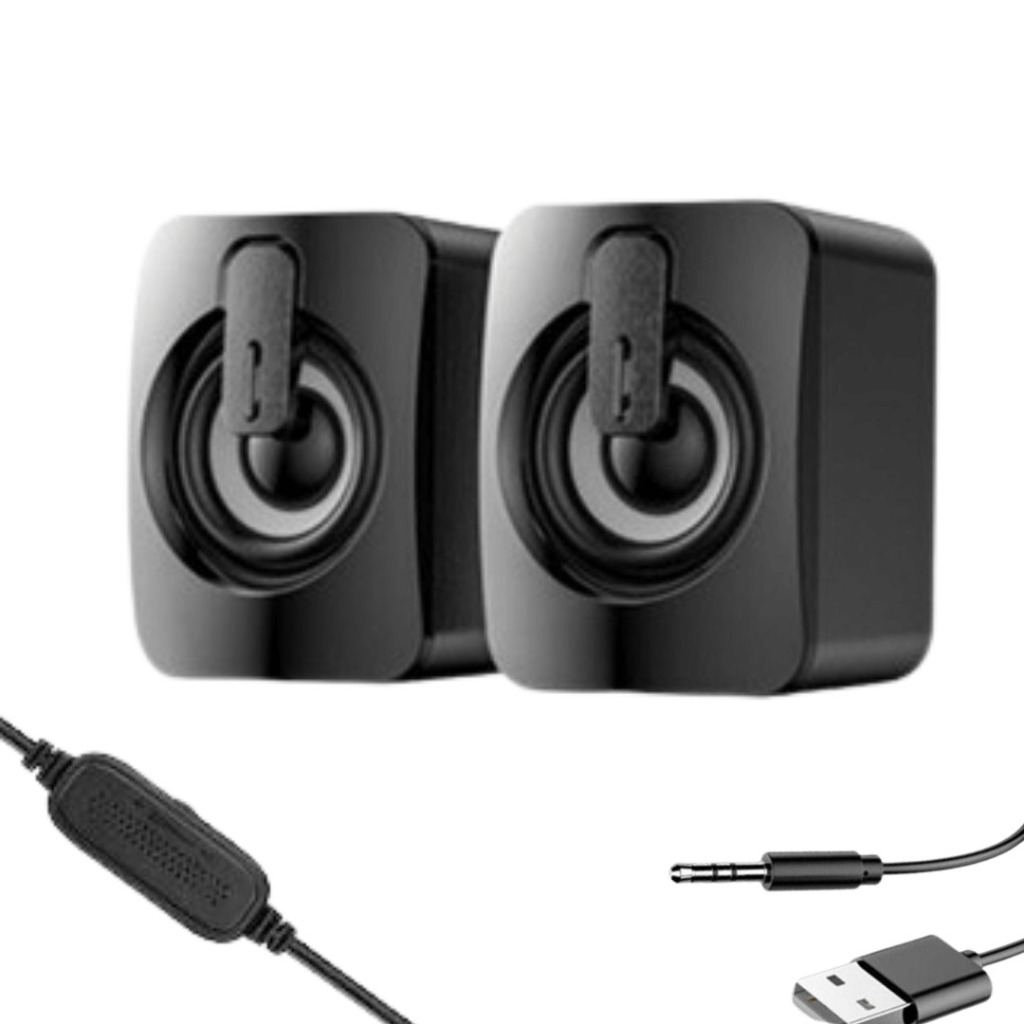 Speaker Salon Multimedia  For Komputer Laptop Notebook Pc Hp Mini Aktif Kabel USB Stereo /Speaker La