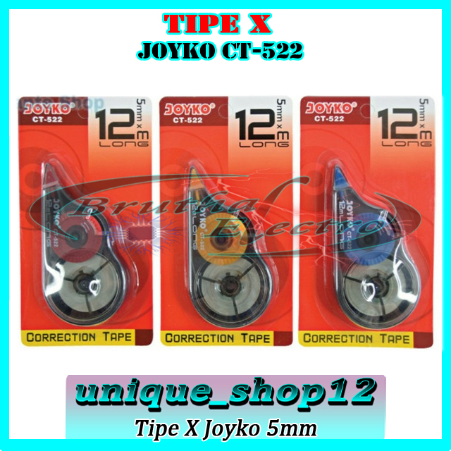 

Tipe X JOYKO 12mm CT522 Tipex Kertas Tip X CT-522 Trondol