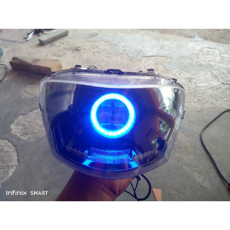 Lampu depan reflektor set daymaker Mio j .Mio Gt 2012 2014 cahaya super terang