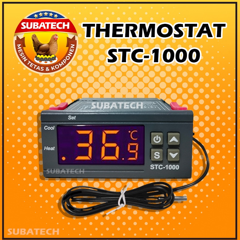 Seller.. Thermostat Termostat Digital STC-1000 Mesin Tetas Telur Full Otomatis Penetas STC1000 81