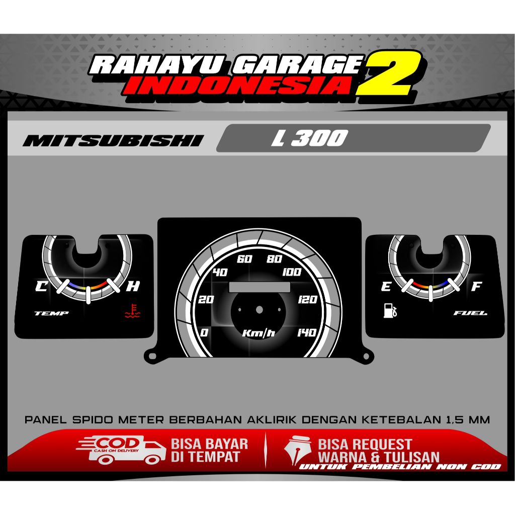 papan speedometer custom l300 panel spido meter custom l300