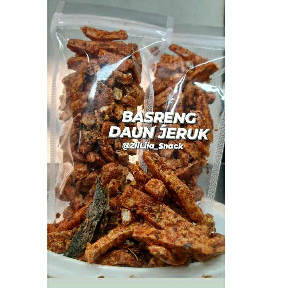 

Basreng extra pedas daun jeruk kemasan 100gr