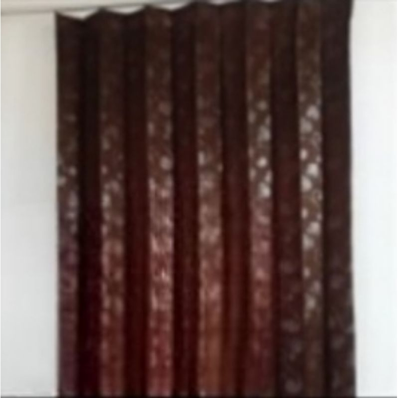 Gorden Model Kawat S Plisket Hordeng lebar 90 x 300 panjang 3 meter
