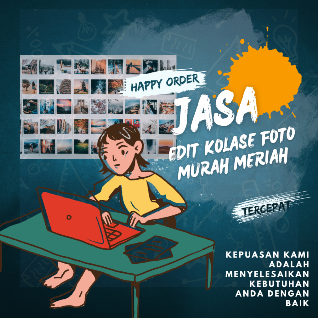Jasa Edit Kolase Foto Termuarh dan Meriah