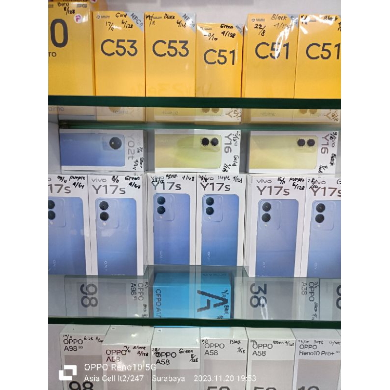 Vivo Y17s ram 4/64 new