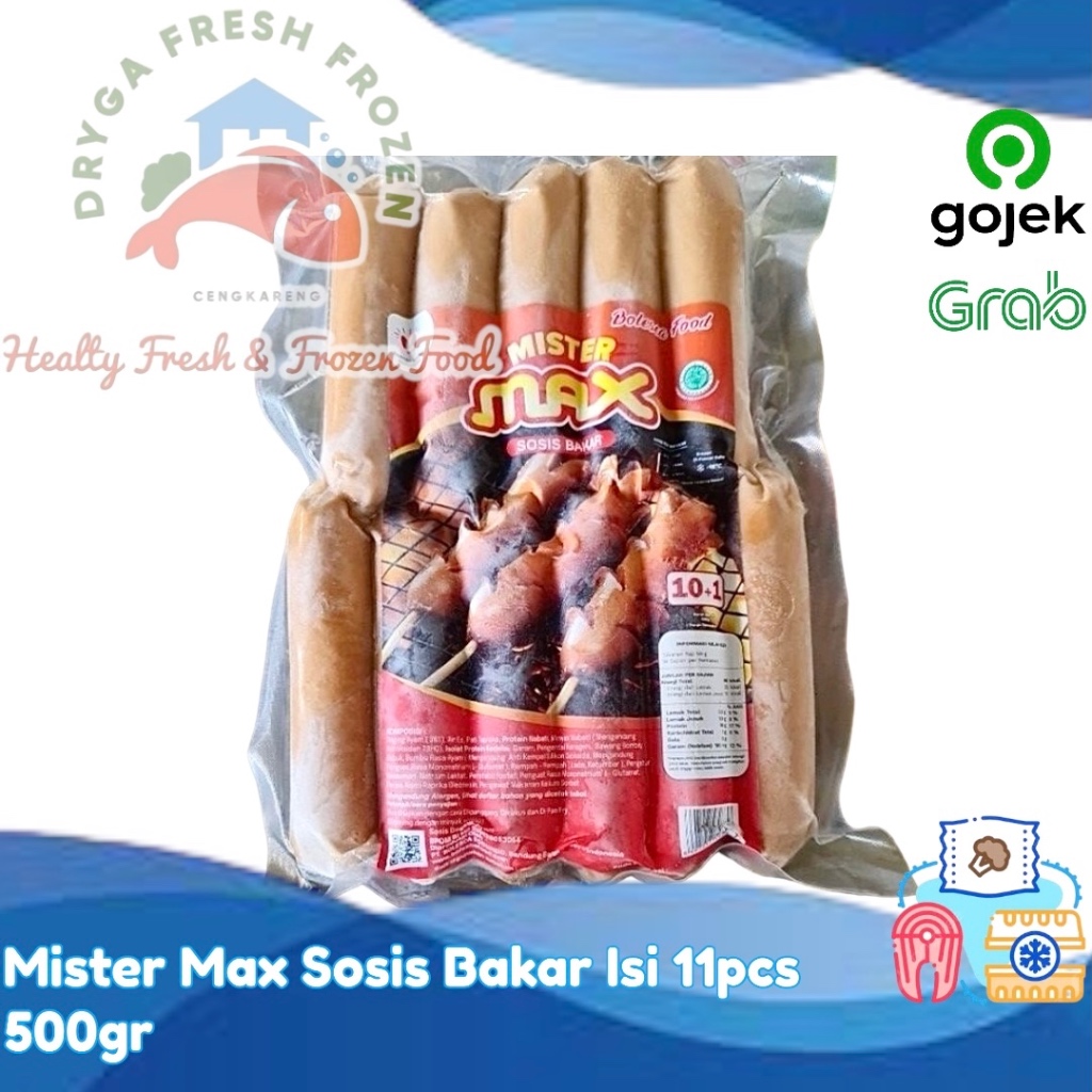 

Mister Max Sosis Bakar Ayam Isi 11pcs 500gr