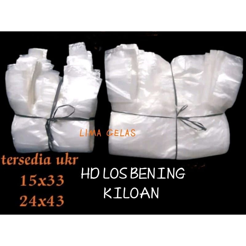 Kantong Kresek Kiloan Loss Bening / Hd Kantong Bening Loss Ikatan Foodgrade