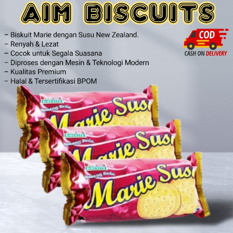 

AIM Biskuit Marie Susu 100gr