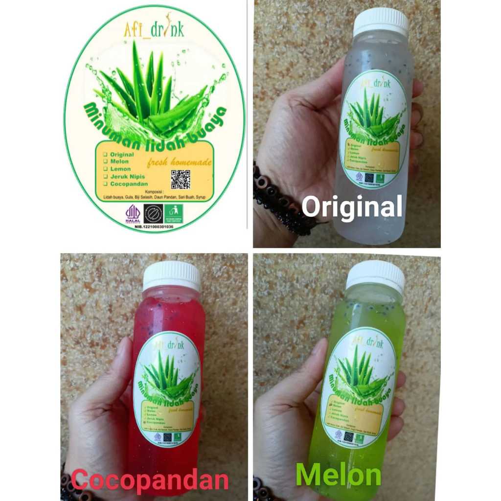 

Minuman Aloe Vera Aloevera Alovera Lidah Buaya Minuman Khas Pontianak Selasih Original Aneka Rasa Kemasan Botol 250 ml Homemade
