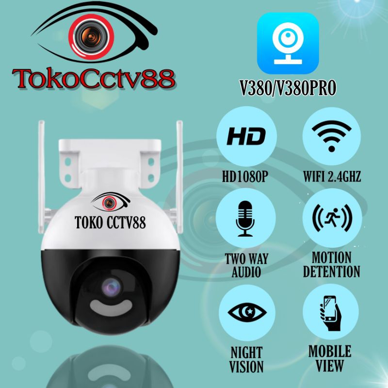 NEW IP CAM CCTV OUTDOOR 8MP SPEED DOME V380 360 DERAJAT PTZ WIRELESS