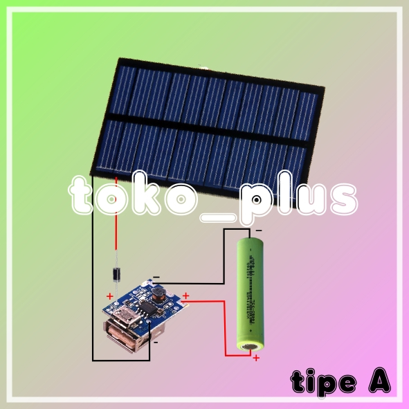 Modul Project Rangkaian Power Bank Tenaga Matahari KIT Edukasi DIY