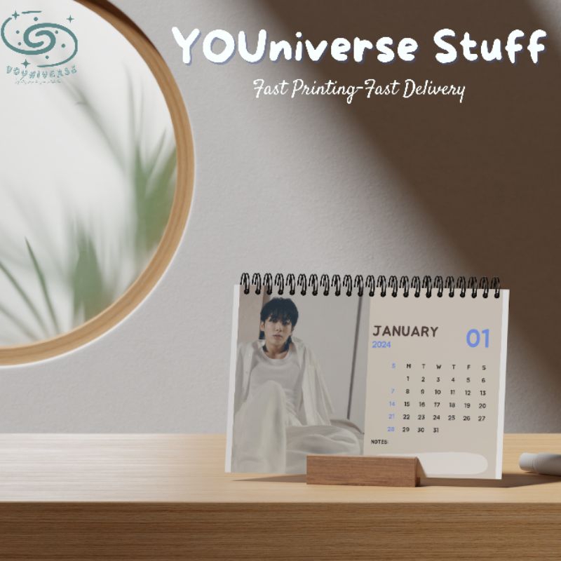 

BTS Jungkook GOLDEN Kalender Meja 2025 / Desk Calendar 2025 A5 murah