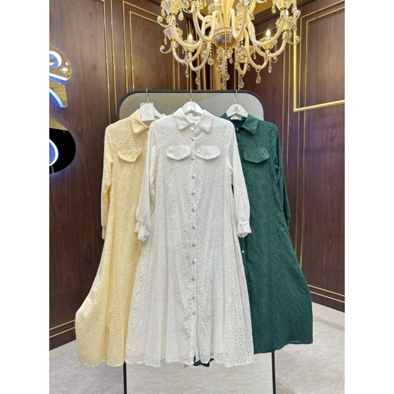 Gamis Import Simpel Kancing ORI Shellasaukia