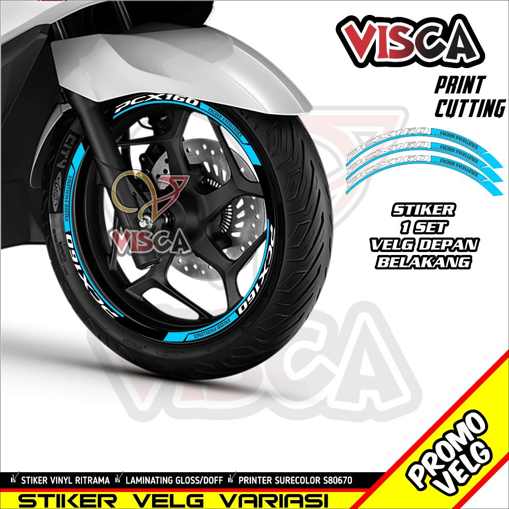 Stiker Velg List Velg Motor Stiker Velg Pcx Variasi Pcx 160 new