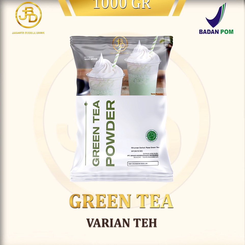

Bubuk Minuman Premium GREEN TEA -Jakarta Bubble Drink | BPOM&HALAL