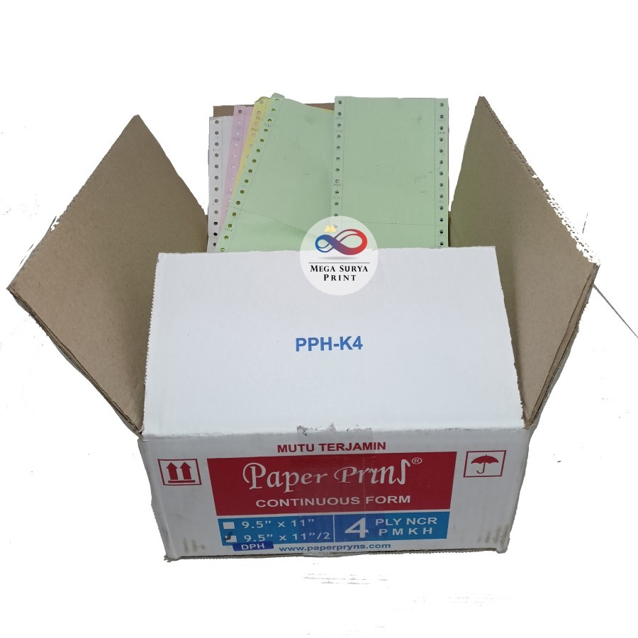 

Paper Print Continuous form Wartel 4 ply 9.5x11 PRS
