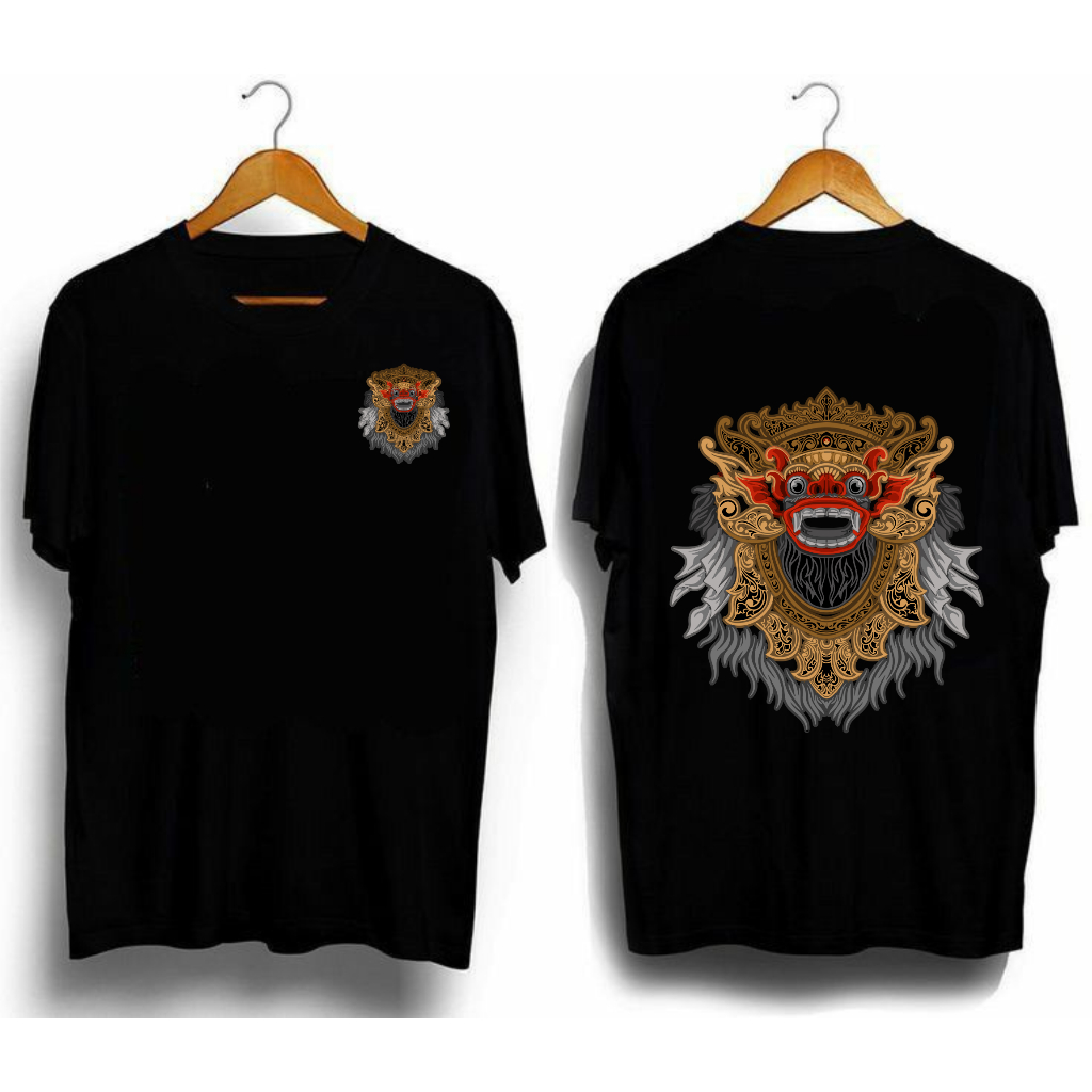 T-Shirt Barong Bali Indonesia Kaos Indonesia Culture Pria dan Wanita Kaos Big Size Barong S M L XL X