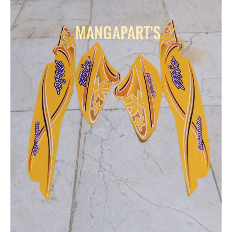 Striping mio kuning sticker mio list body mio kuning strip body mio set
