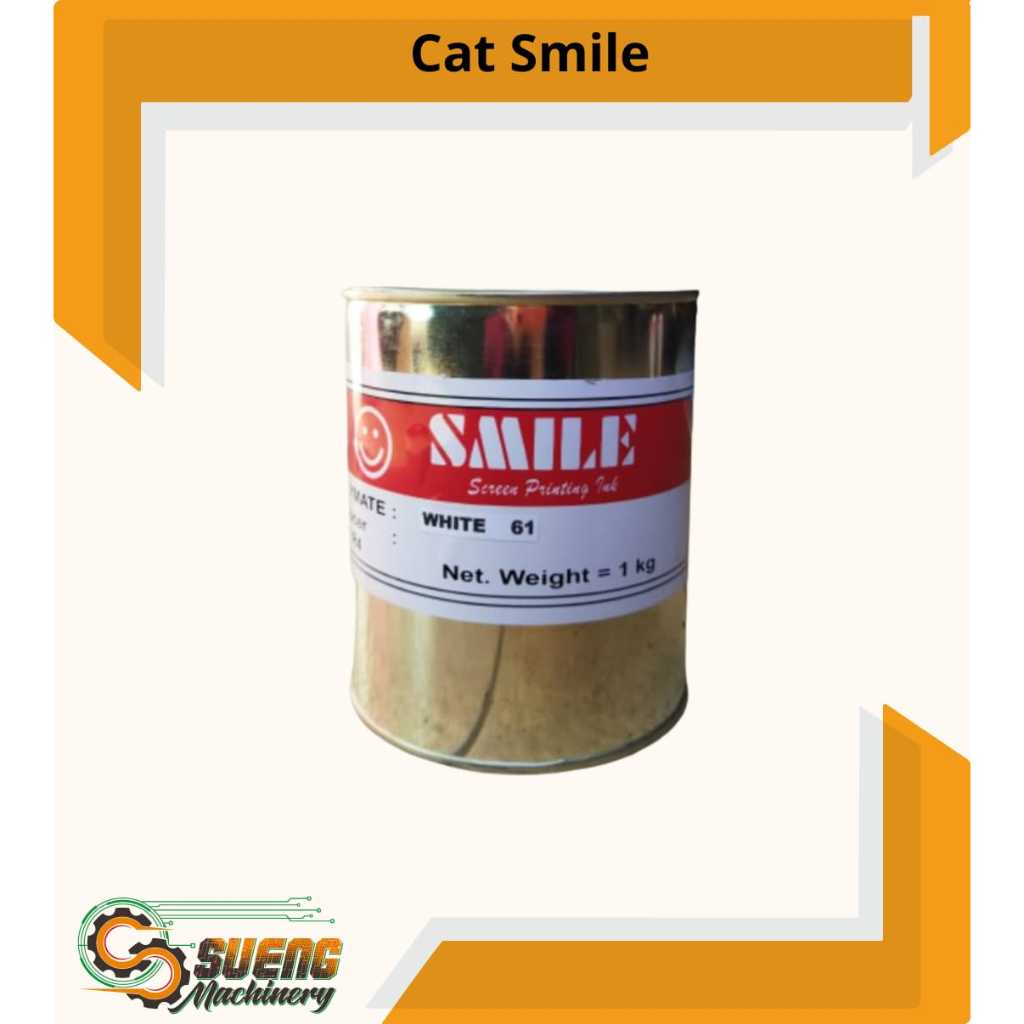 Tinta/Cat Sablon Plastik SMILE POLYMATE {PUTIH}