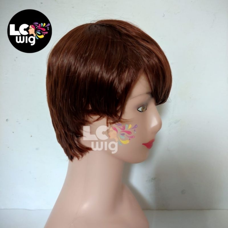 WIG PRIA PENDEK WARNA MERAH