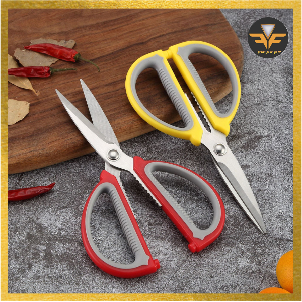 

Gunting Serbaguna Multifungsi Stainless Steel Tajam Soft Grip Gagang Empuk Anti Karat / Good Quality Scissors