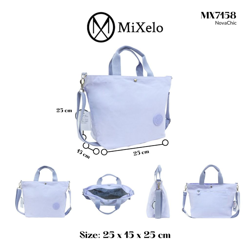 Mixelo 7158 tas wanita nylon waterproof bisa selempang