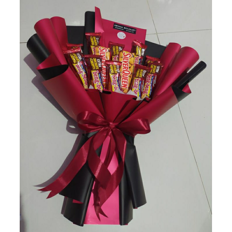 

bucket snack buket coklat dan bengbeng