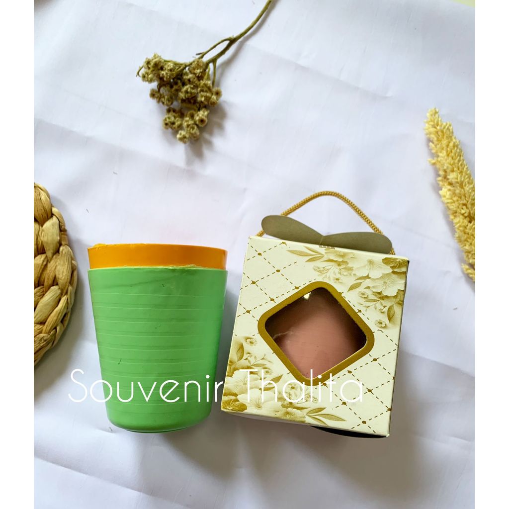 Isi 50 Pcs Souvenir Gelas cantik souvenir pernikahan murah
