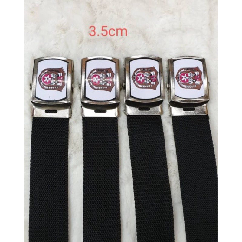 Ikat pinggang sekolah sd smp sma uk kepala gesper 3,5 cm