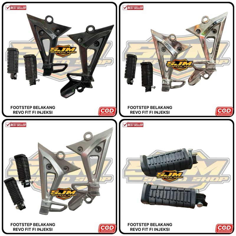 Footstep bostep step belakang revo fit fi inkesi  dudukan step belakang revo fit fi
