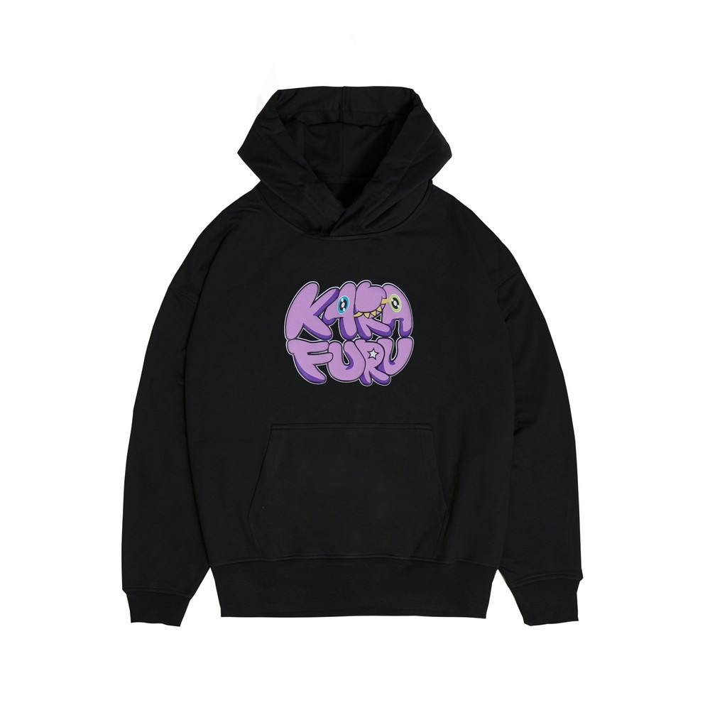 3Second x Karafuru Sweater Hoodie IP Ikai Head Hitam 181123