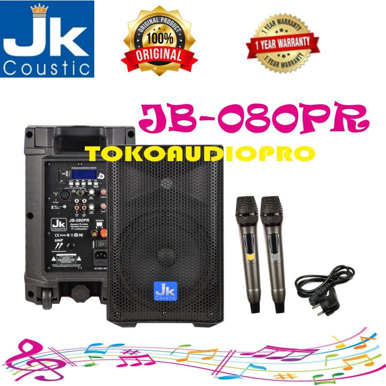 JK Coustic JB080PR Speaker Portable Wireless Jk Coustic Jb-080Pr