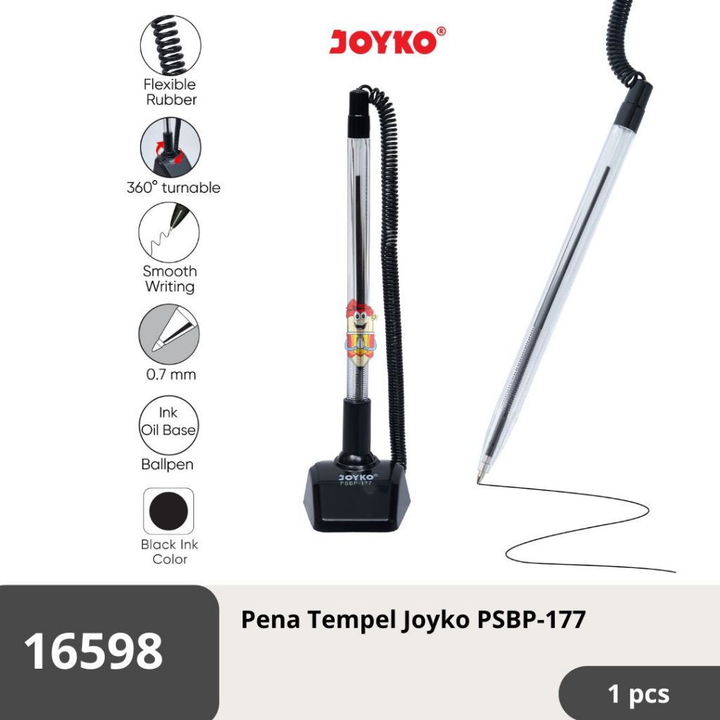 

Pena Tempel Pen Stand Pulpen Pena Joyko PSBP-177 0.7 mm