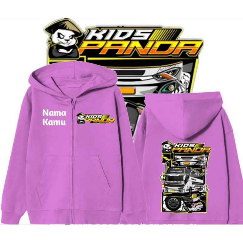 JAKET ANAK LAKI LAKI HOODIE ZIPPER ANAK LAKI PEREMPUAN LOGO BUS KIDS PANDA