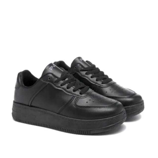 Sepatu Sneakers Wanita dan Pria Sport Shoes sepatu wanita Laki Laki polos putih dan hitam polos