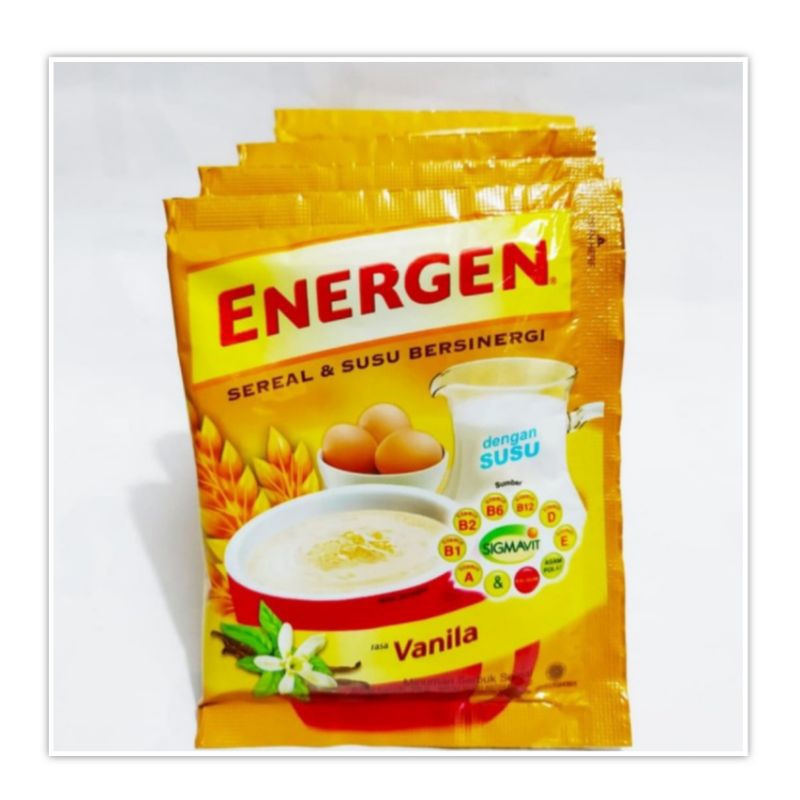 

Energen Sereal Vanila Renceng isi 10 sachet Cereal