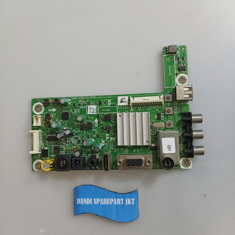 mb toshiba 24l1600vj - mainboard tv led - modul - mesin tv led
