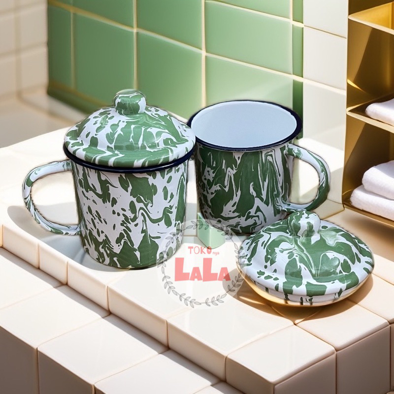 Mug Seng Lorek Jadul diameter 9cm cap timbangan TEBAL souvenir sunatan pernikahan bayi ulangtahun MU