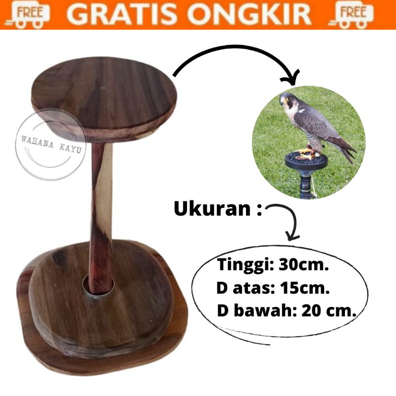 Pijakan burung alap-alap/Pijakan burung/Block Perch falcon