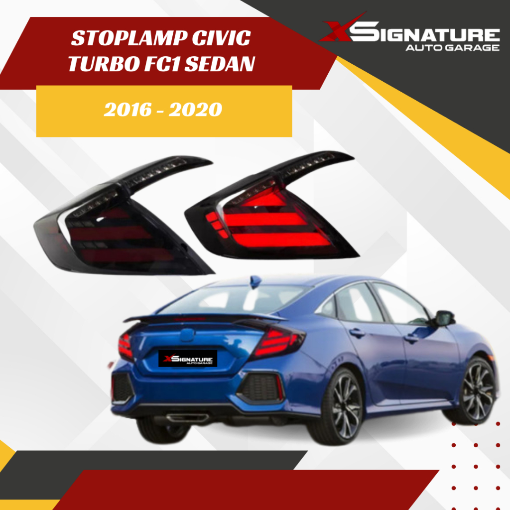 STOPLAMP HONDA NEW CIVIC TURBO FC1 SEDAN MUGEN STYLE 2016-2020