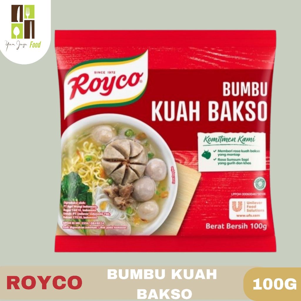 

Royco Bumbu Kuah Bakso / Baso / Bumbu Baso Kemasan 100g