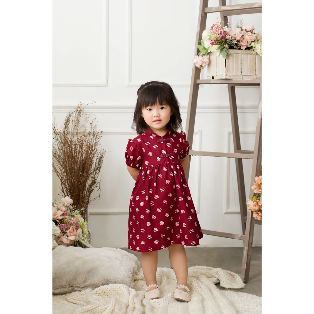Dress Batik Anak Perempuan | Dress Anak Perempuan | Batik Anak Modern | Meiling Dress Anak Perempuan