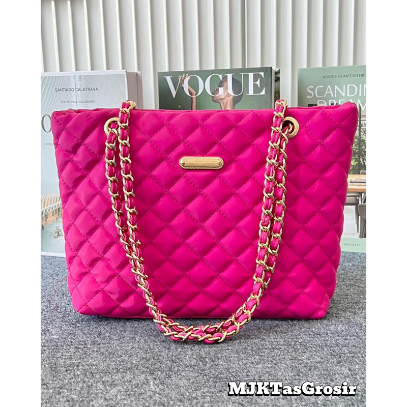 Tas wanita totebag fuschia terbaru