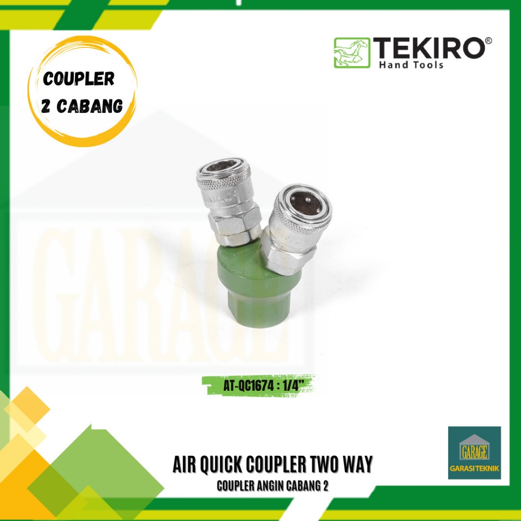 Quick Coupler Tekiro 2 Way - Coupler Cabang 2 Tekiro