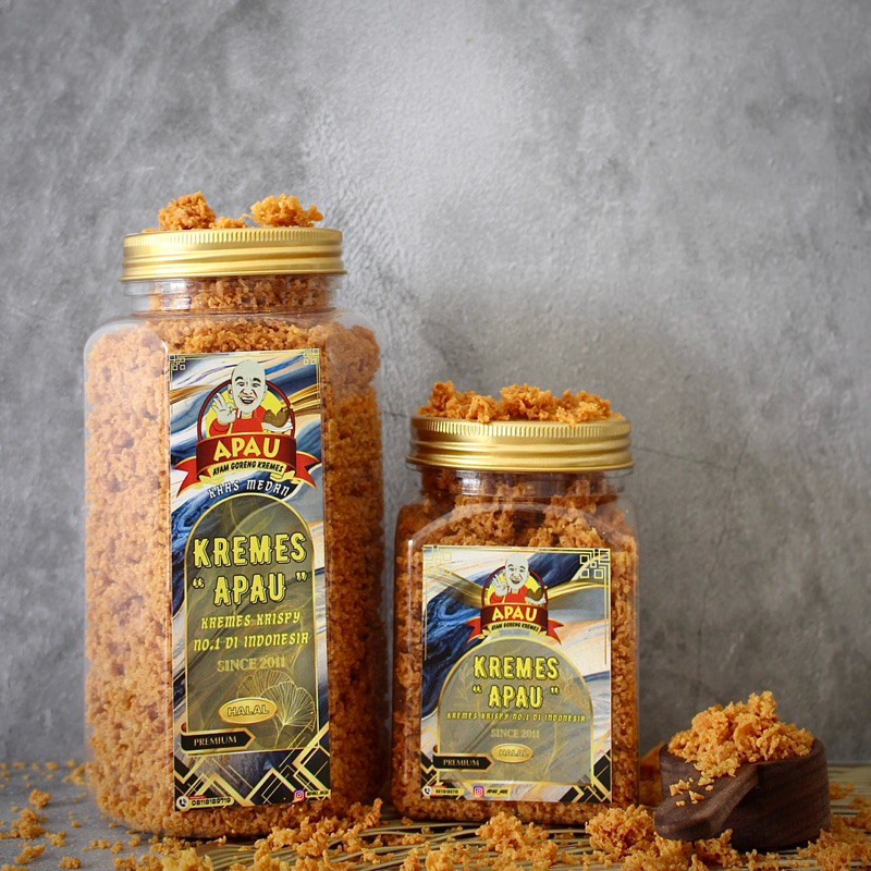 

Kremes Apau Original 100% Halal No pengawet Kremes dengan kualitas premium (Bukan Ampas Kaldu Ayam!!)