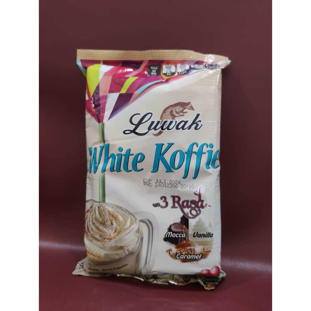 

Luwak White Koffe 3 Rasa 200gr(isi5pcs) - Kopi Instan