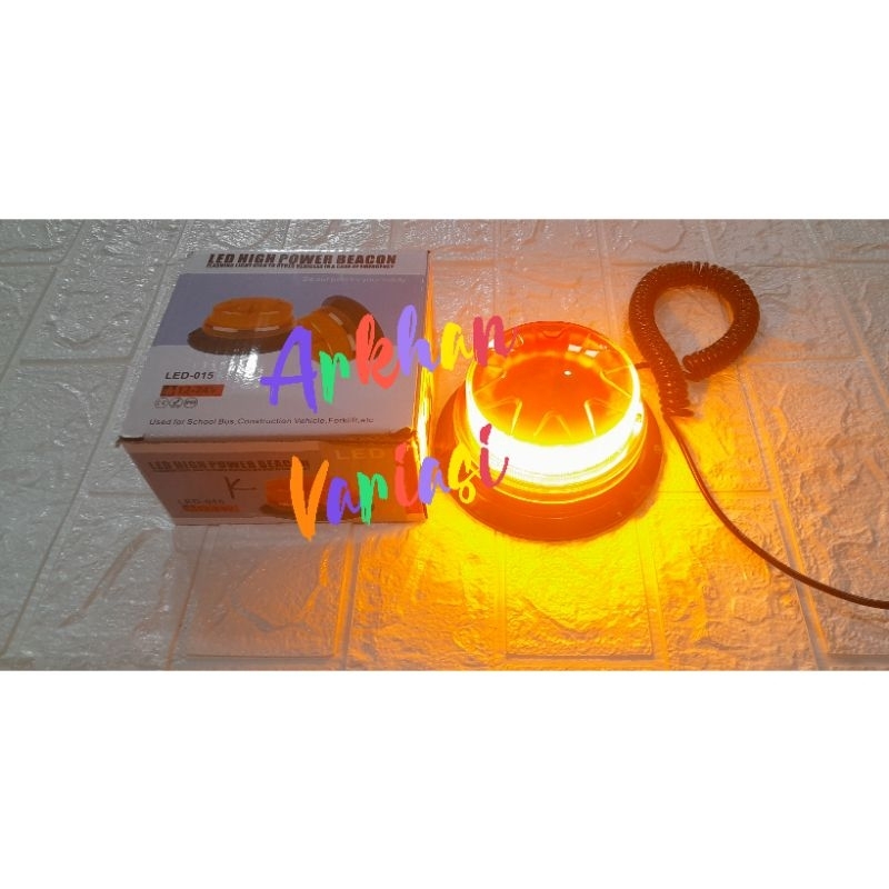 Lampu Blitz Rotary 015 Beacon Orange Mobil Truk 12 Volt - 24 Volt