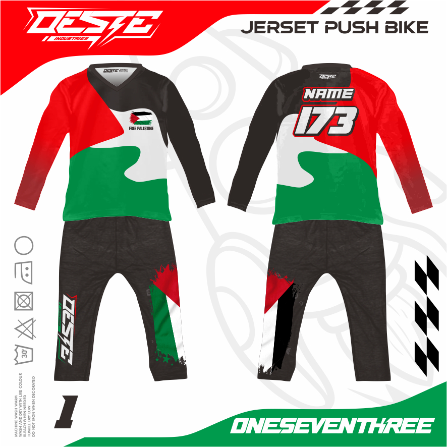 JERSEY OESTE (EDISI PALESTINA) (FOR CHARITY) / JERSEY PUSHBIKE / JERSEY SEPATU RODA / JERSEY ANAK